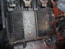 Blocked cooling fins!